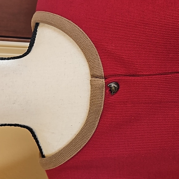 C.J. BANKS SWEATER CATS BUTTON DOWN 1X RED TAN LONG SLEEVED CJ EMBROIDER… - Picture 2 of 11